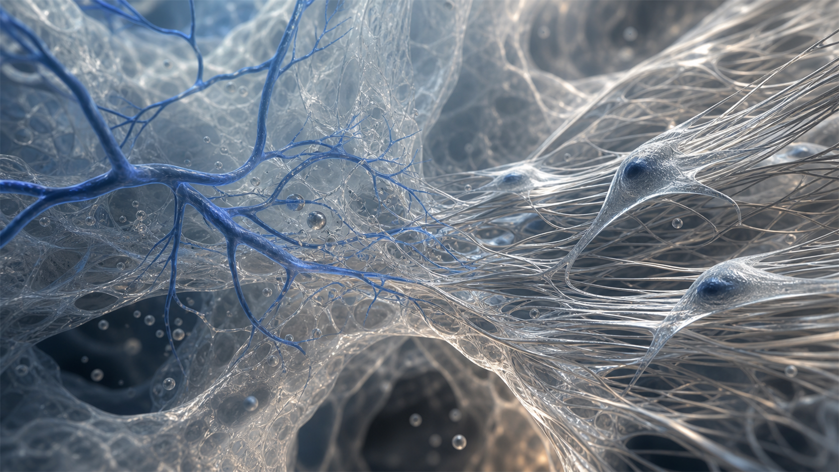 Scientific visualization of microvessels and migrating cells within connective tissue